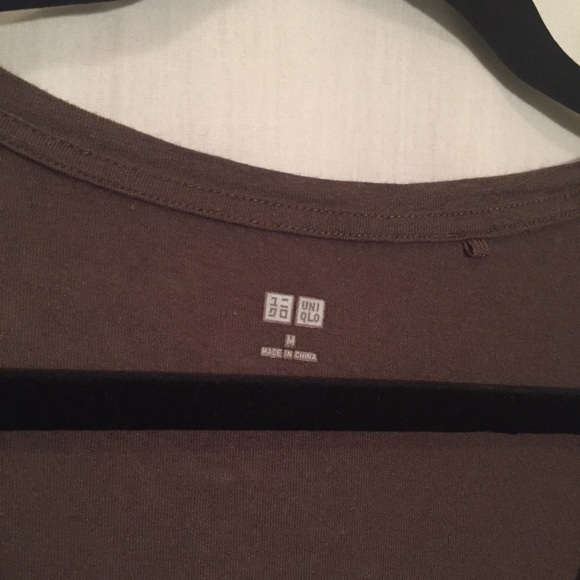 ☃️3 for $23 ☃️ Uniglo S/S Scoop Neck Pocket Modal/Linen Tee - Picture 3 of 7